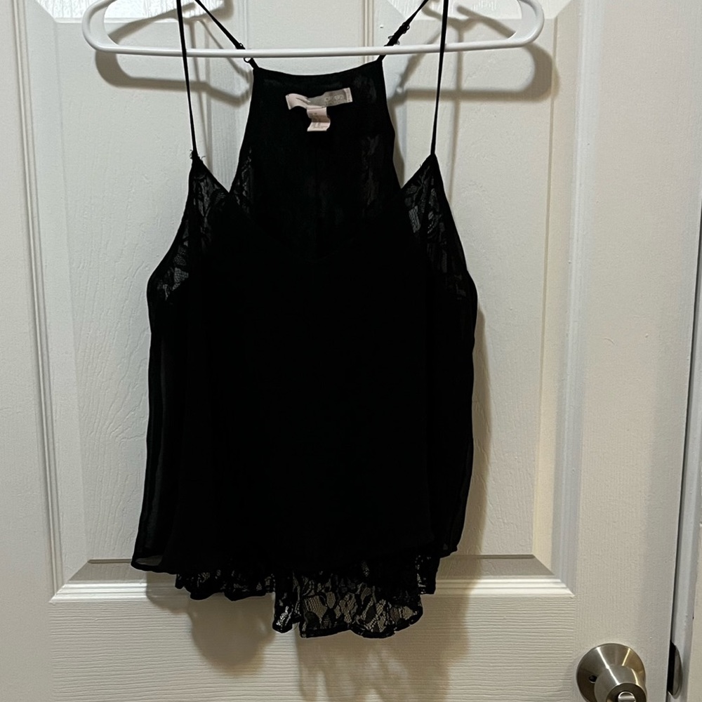Sheer and lace Forever 21 Contemporary Cami Crop Tank